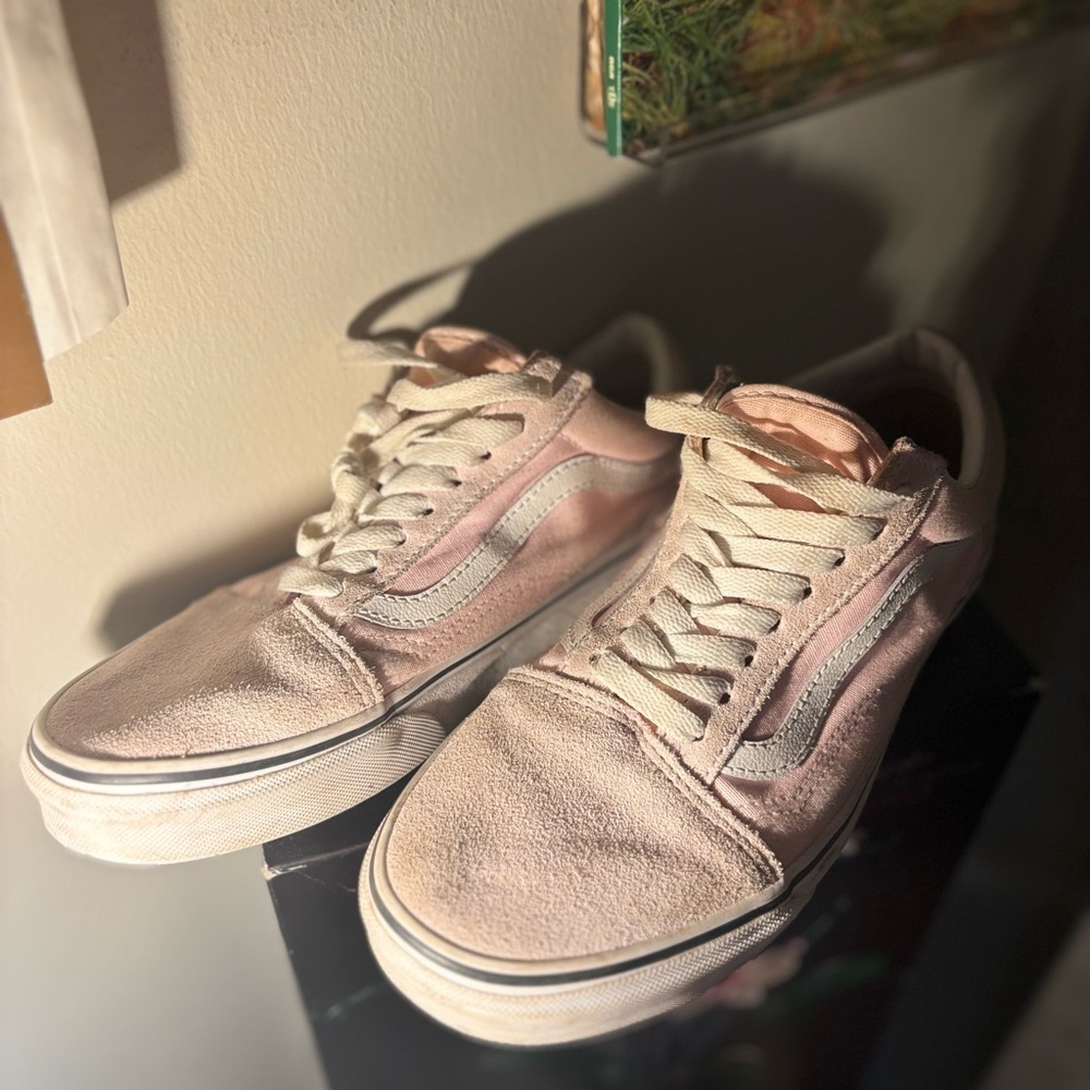 Pink Suede Sneakers